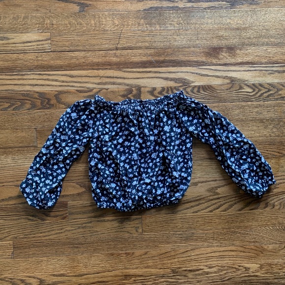 Brandy Melville | Floral off the shoulder top - Picture 4 of 4